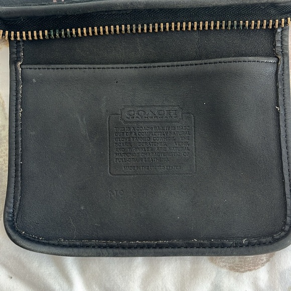 Coach black leather handbag - Picture 6 of 7